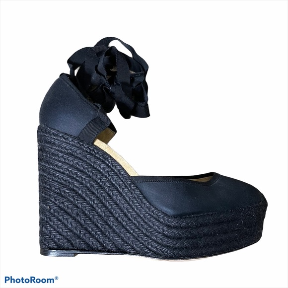 Hermes Shoes - Hermès braided espadrilles platform tie sandals